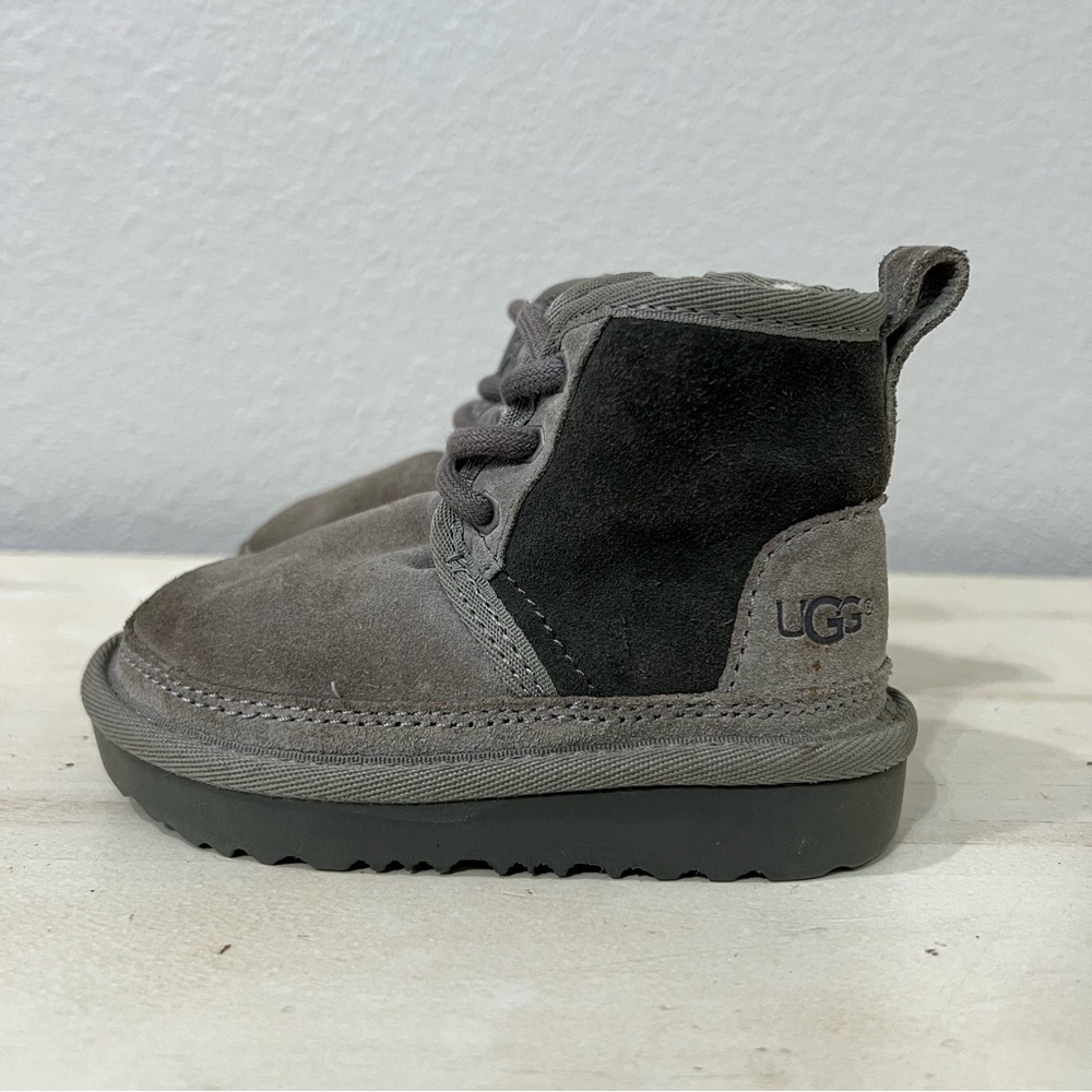 Ugg Grey Suede Neumel Ankle Boots